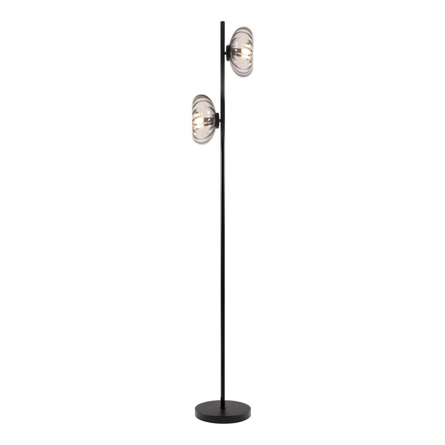 Osram - Grīdas lampa DECOR SMOKE 2xE14/12W/230V melna/dūmaina pelēka