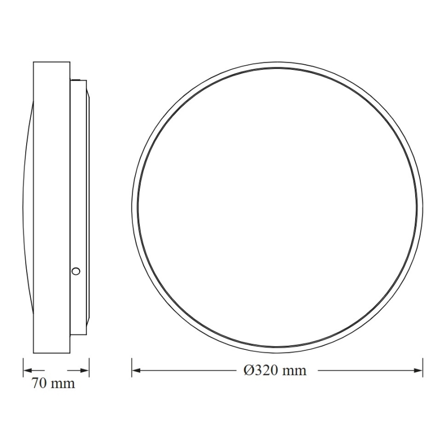 Osram - LED griestu lampa ar krēslas sensoru CEILING LUXO LED/18W/230V Ø 32 cm zelta