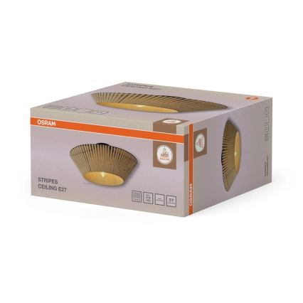 Osram - griestu gaismeklis DECOR STRIPES 1xE27/10W/230V Ø 40,5 cm, bēšā krāsā