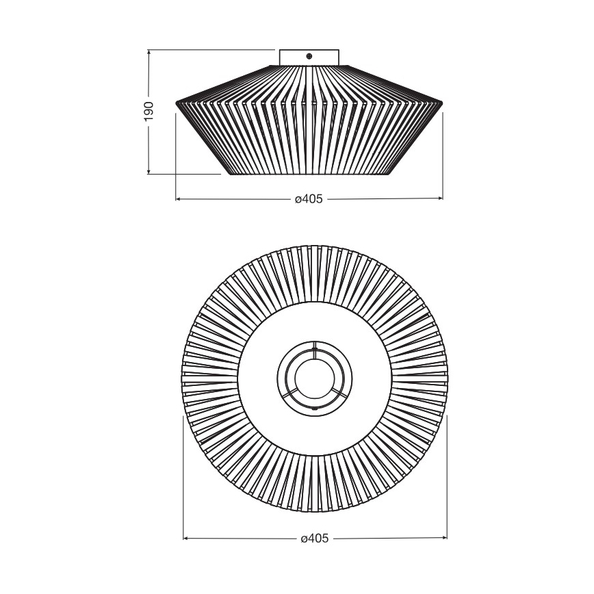 Osram - griestu gaismeklis DECOR STRIPES 1xE27/10W/230V Ø 40,5 cm, bēšā krāsā