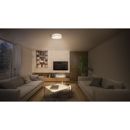 Osram - Griestu gaismeklis ORBIS PARIS 1xE27/25W/230V Ø 30 cm balts