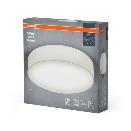 Osram - griestu gaismeklis ORBIS PARIS 3xE27/25W/230V Ø 48 cm balts