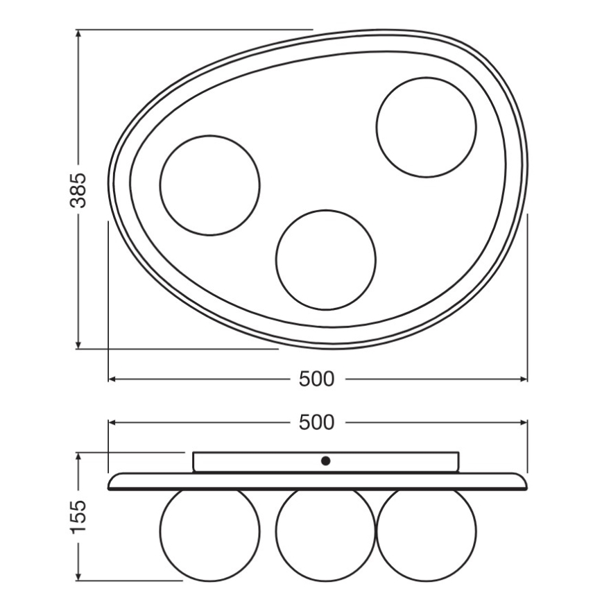 Osram - Griestu lampa ACACIA NEST 3xG9/5W/230V akācija