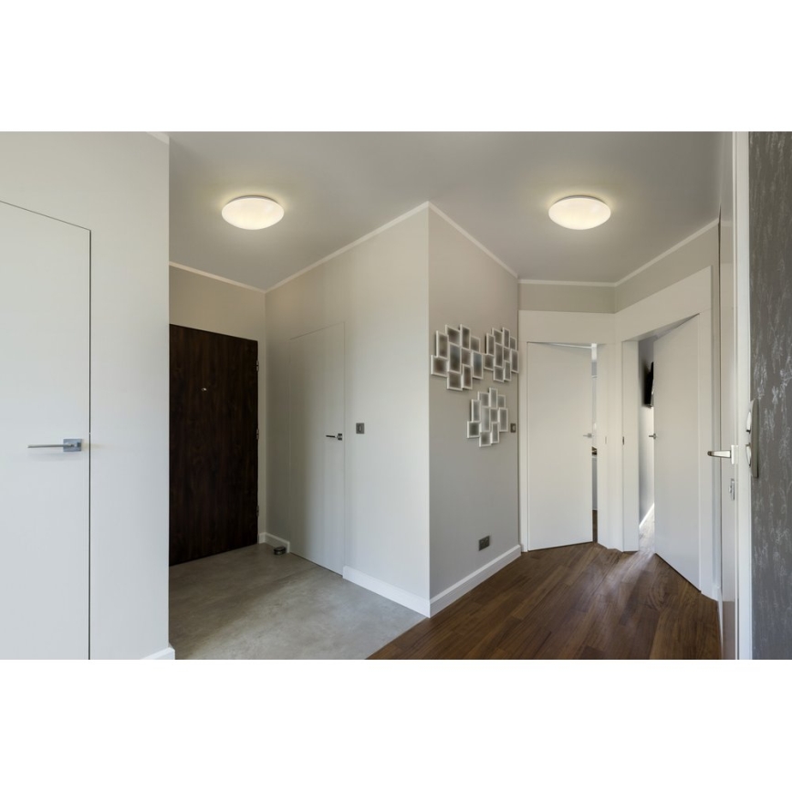 Osram - Griestu lampa CEILING ESSENTIAL 2xE27/25W/230V Ø 35 cm balta