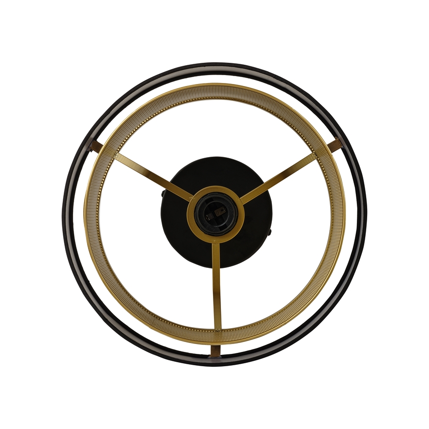 Osram - Griestu lampa DECOR HORNET 1xE27/10W/230V Ø 30 cm melna/zelta