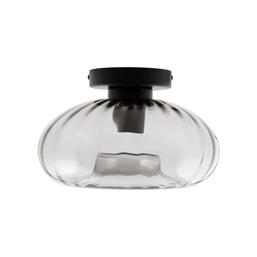 Osram - Griestu gaismeklis DECOR SMOKE 1xE27/12W/230V Ø 28 cm melna/dūmakaina pelēka