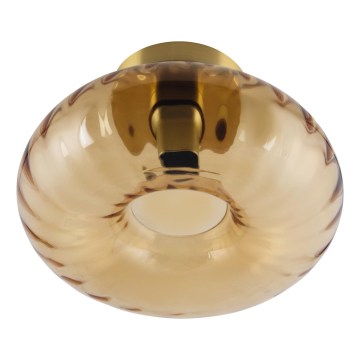 Osram - Griestu lampa GOLD GLASS 1xE27/12W/230V Ø 28 cm zelta/dūmaina bēša