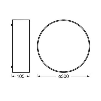 Osram - Griestu lampa ORBIS PARIS 1xE27/25W/230V Ø 30 cm brūna