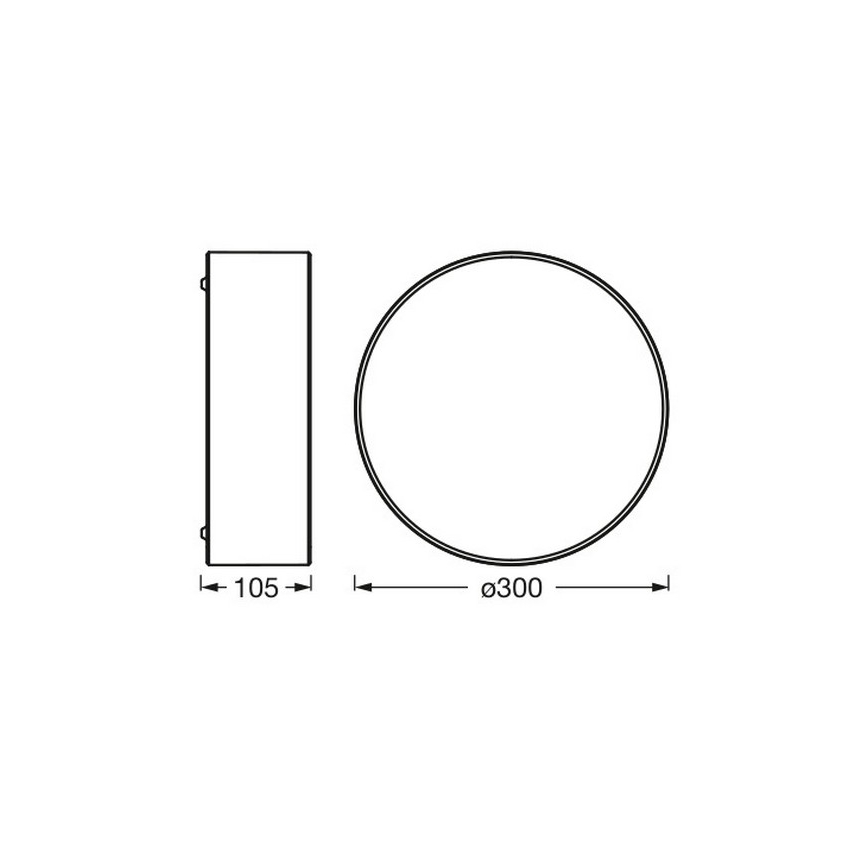 Osram - Griestu lampa ORBIS PARIS 1xE27/25W/230V Ø 30 cm brūna