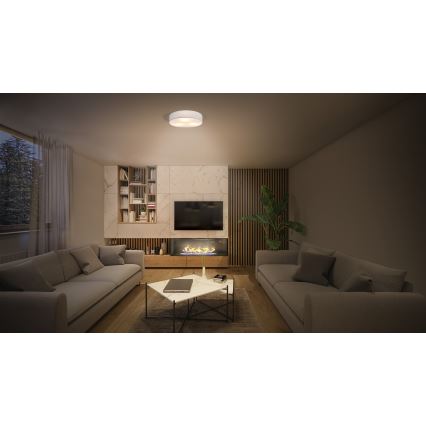 Osram - griestu lampa ORBIS PARIS 2xE27/25W/230V Ø 40 cm balta