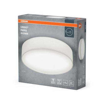 Osram - griestu lampa ORBIS PARIS 2xE27/25W/230V Ø 40 cm balta
