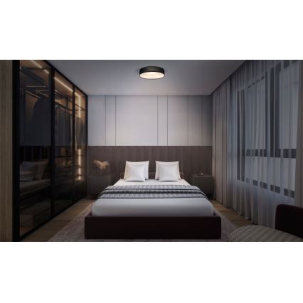Osram - Griestu lampa ORBIS PARIS 2xE27/25W/230V Ø 40 cm melna