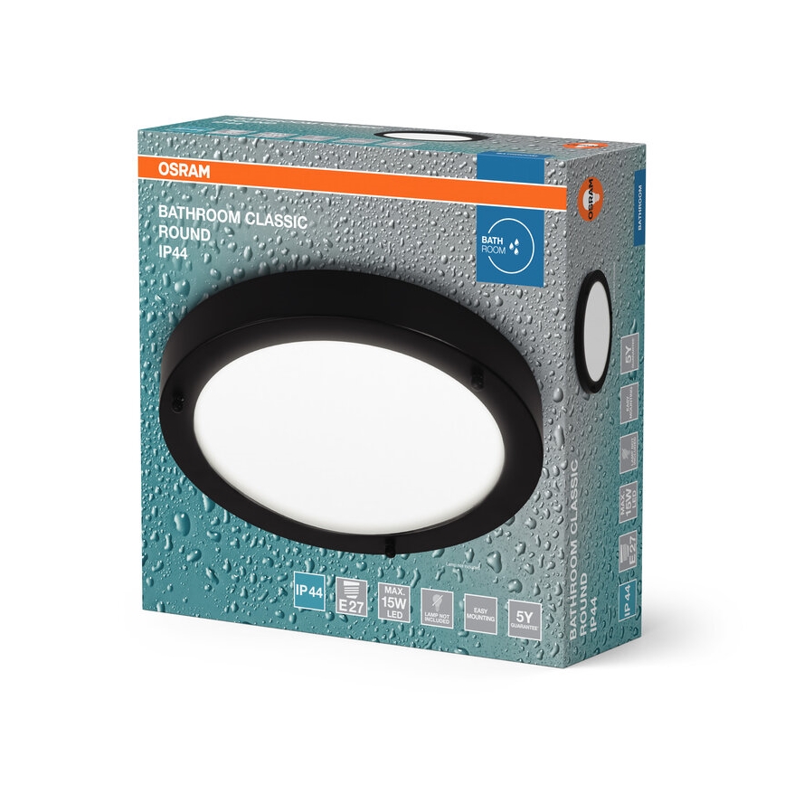 Osram - Vannas istabas griestu gaismeklis BATHROOM CLASSIC 1xE27/15W/230V Ø 31 cm IP44