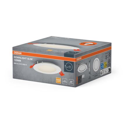Osram - iebūvējamais griestu gaismeklis SLIM LED/8W/230V 3000K