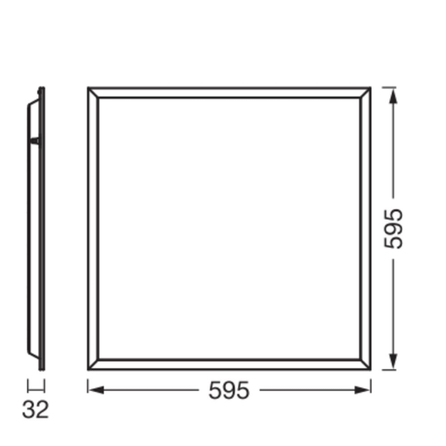 Osram - iebūvējamais LED panelis PANEL ESSENTIAL LED/50W/230V 3000/4000/6500K 60x60 cm balts