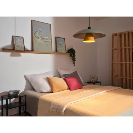 Osram - Karājošā lampa ar vadu DECOR FLYING MUSHROOM 1xE27/25W/230V Ø 50 cm zaļa