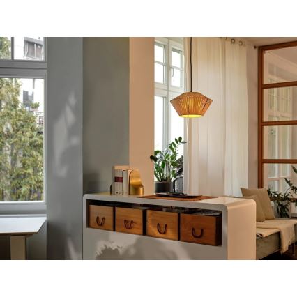 Osram - Karājoša lampa ar vadu DECOR STRIPES 1xE27/10W/230V Ø 30,5 cm bēša