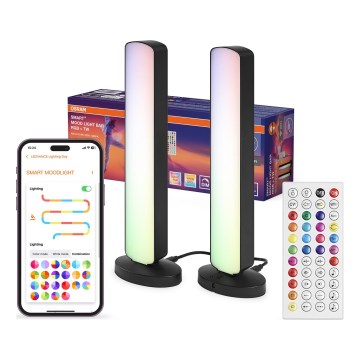 Osram - Komplekts 2x LED RGBW regulējama galda lampa MOOD LIGHT LED/4W/230V 2700-6500K Wi-Fi + tālvadība
