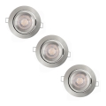 Osram - Komplekts 3x dimmējams iebūvējamais LED griestu lukturis LED/4,9W/230V