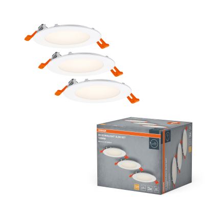 Osram - Komplekts 3 gab. LED iebūvējamie SPOT griestu gaismekļi LED/8W/230V 3000K Ø12 cm balti