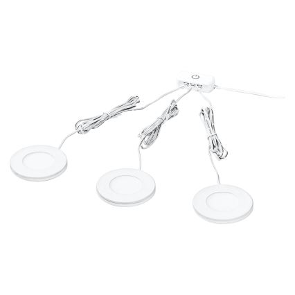 Osram - Komplekts 3x LED zem skapja gaismekļi UNDERCABINET LED/8,5W/230V 3000K balti