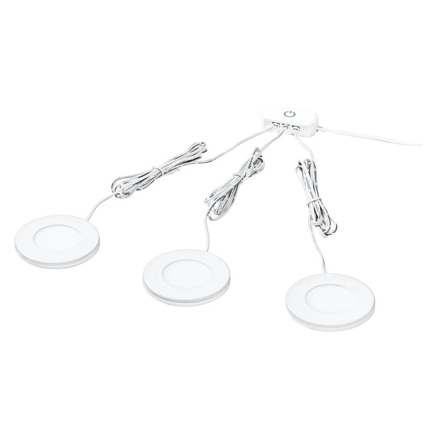 Osram - Komplekts 3x LED zem skapja gaismekļi UNDERCABINET LED/8,5W/230V 3000K balti