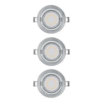 Osram - KOMPLEKTS 3x LED Iegremdēts gaismeklis 3xGU10/3W/230V