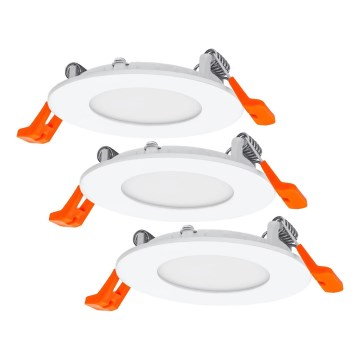 Osram - Komplekts 3x LED ieliekamie griestu gaismekļi SLIM LED/4,5W/230V