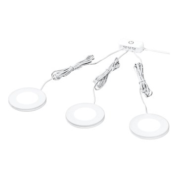 Osram - Komplekts 3x LED zem skapja gaismekļi UNDERCABINET LED/8,5W/230V 3000K balti