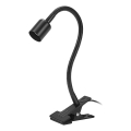 Osram - Lampa ar skavu CLIP TUBE FLEX 1xGU10/5W/230V melna
