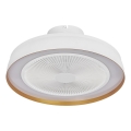 Osram - LED aptumšojams griestu gaismeklis ar ventilatoru CEILING FAN LED/49W/230V 2700-6500K balta/zelta + tālvadība