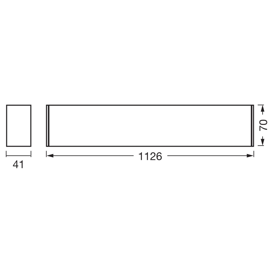 Osram - LED Aptumšojams griestu gaismeklis OFFICE LINE LED/11/20/30W/230V 4000K 112,6 cm balts