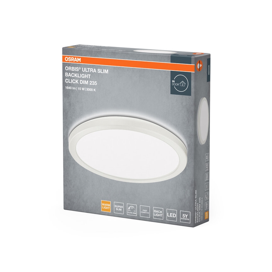 Osram - LED aptumšojams griestu gaismeklis ORBIS LED/15W/230V balts
