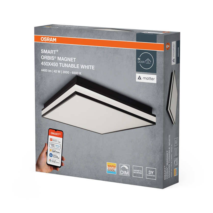Osram - LED regulējams griestu gaismeklis SMART+ MAGNET LED/42W/230V 45x45 cm 3000-6500K Wi-Fi