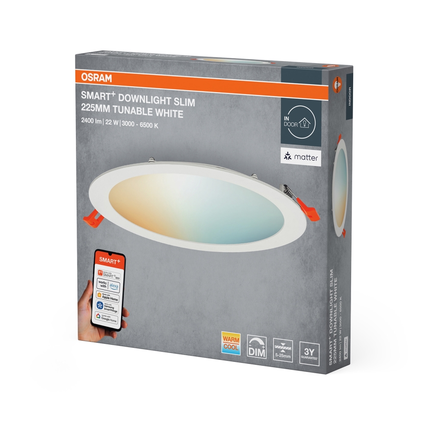 Osram - LED ar regulējamu spilgtumu iebūvējams griestu lukturis SMART+ DOWNLIGHT LED/22W/230V 3000-6500K Wi-Fi
