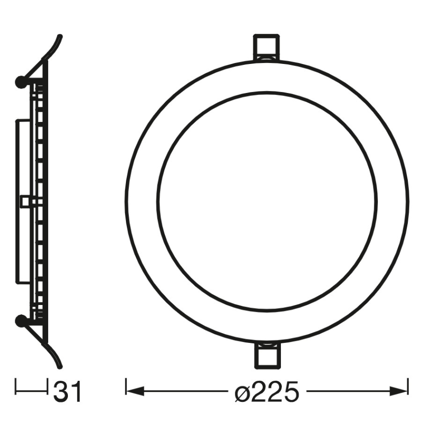 Osram - LED ar regulējamu spilgtumu iebūvējams griestu lukturis SMART+ DOWNLIGHT LED/22W/230V 3000-6500K Wi-Fi