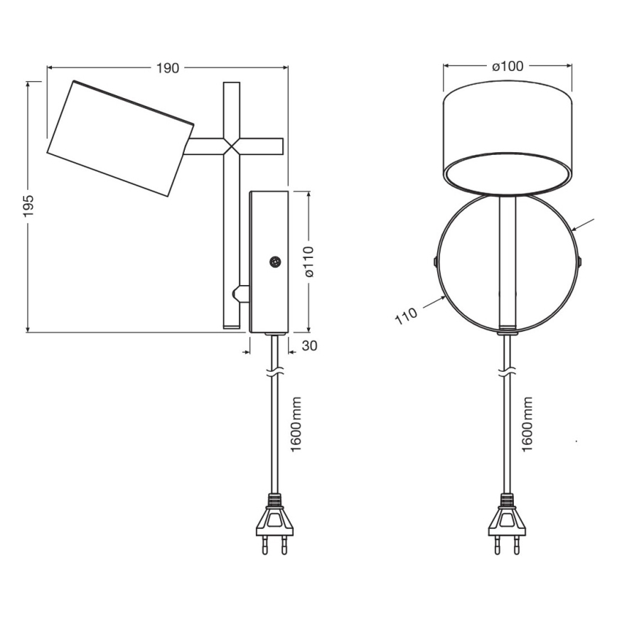 Osram - LED regulējams sienas skārienjūtīgs gaismeklis DECOR KYOTO LED/12W/230V CRI 90 melns