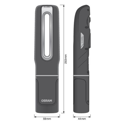 Osram - uzlādējams, regulējams LED lukturis LEDINSPECT MAX500 LED/16W/3,7V IP65