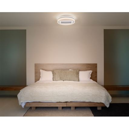 Osram - LED griestu lampa ar ventilatoru, ar regulējamu spilgtumu CEILING FAN LED/55W/230V 3000-6500K balta + tālvadības pults
