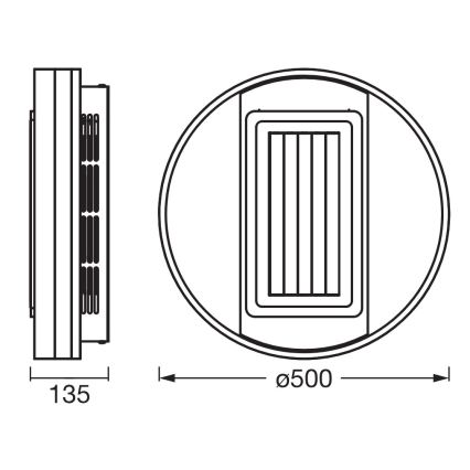 Osram - LED griestu lampa ar ventilatoru, ar regulējamu spilgtumu CEILING FAN LED/55W/230V 3000-6500K balta + tālvadības pults