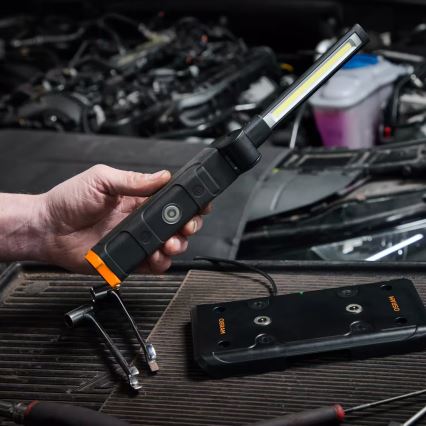 Osram - Uzlādējamais LED lukturis ar regulējamu spilgtumu LEDINSPECT WIRE-FREE SLIM 600 LED/5W/3,7V IP54