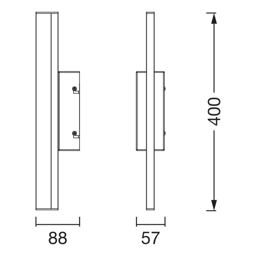 Osram - ORBIS MIRROR vannas istabas spoguļa LED apgaismojums, regulējams ar pieskārienu, LED/6,8W/230V 40 cm 3000/4000K IP44 bēšs