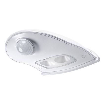 Osram - LED āra sienas gaismeklis ar sensoru DOORLED LED/0,5W/3xAA IP54 balts
