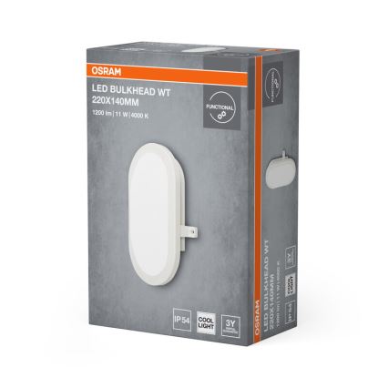 Osram - LED āra sienas gaismeklis BULKHEAD LED/11W/230V IP54 balts