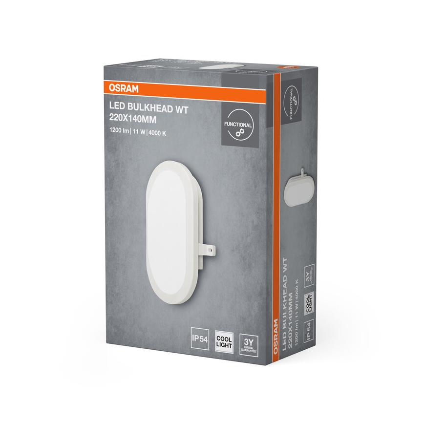 Osram - LED āra sienas gaismeklis BULKHEAD LED/11W/230V IP54 balts