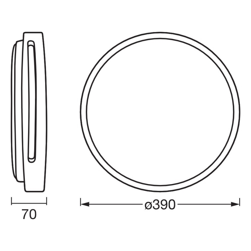 Osram - LED aptumšojams griestu gaismeklis ORBIS WOODBURRY LED/24W/230V Ø 39 cm smilškrāsas
