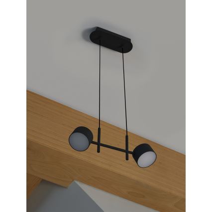 Osram - dimējama LED lustra uz troses DECOR KYOTO 2xLED/10W/230V CRI 90 melna