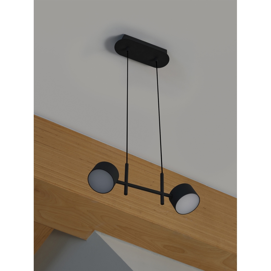 Osram - dimējama LED lustra uz troses DECOR KYOTO 2xLED/10W/230V CRI 90 melna