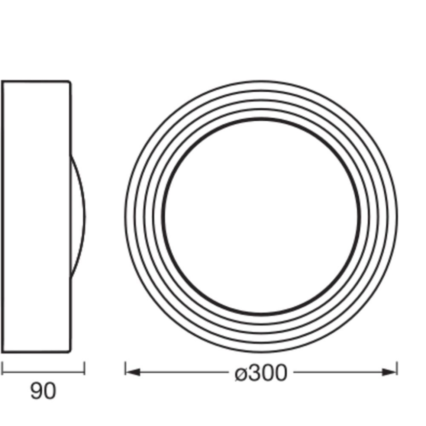 Osram - LED ar regulējamu spilgtumu griestu gaismeklis ORBIS CONCRETE LED/13W/230V Ø 30 cm brūna/betons