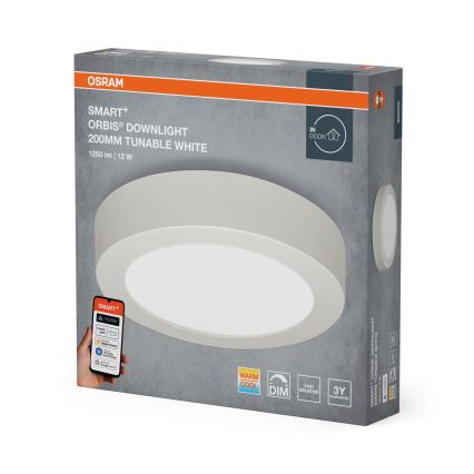 Osram - LED regulējams griestu lukturis SMART+ DOWNLIGHT LED/12W/230V Ø 20 cm 3000-6500K Wi-Fi